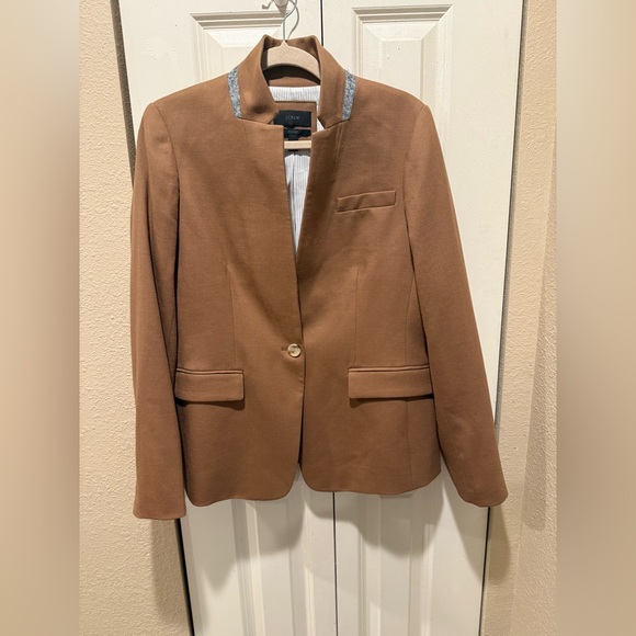 J.Crew Regent Blazer in Camel Wool Flannel , size 12 - Picture 10 of 15